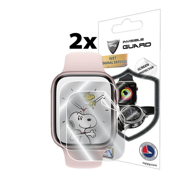 IPG for Apple Watch Series 7 41mm Screen Protector (2 Units) Invisible Ultra HD Clear Film Anti Scratch Guard-Smooth/Self-Healing/Bubble -Free for Series 7 41mm
