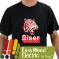 thumbnail image 2 of Siser EasyWeed Electric HTV Iron On Heat Transfer Vinyl 12" x 12" 3 Precut Sheets - Cherry Pink, 2 of 3