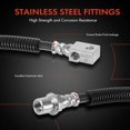 thumbnail image 4 of A-Premium Brake Hydraulic Hose Compatible with Select Chevy and GMC Models - Blazer 1996-2005, S10 1995-1999, Jimmy 1996-2005, Sonoma 1995-1999 - Replace# 17999904, 4 of 8