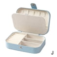 thumbnail image 1 of Wbxfbo Double-Layer Leather Jewelry Storage Box with Portable Design ,Multi-Compartment Organizer for Rings Earrings Necklaces ,Travel-Friendly Anti-Oxidation Display Case, 1 of 8