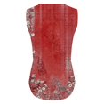 thumbnail image 4 of Bovemsi Women's Short Sleeved T Shirt Print Vest 2025 Loose Casual V Neck Shirt Flowing Sleeveless Summer Top, Red Women's Summer Tank Tops, L, 4 of 5