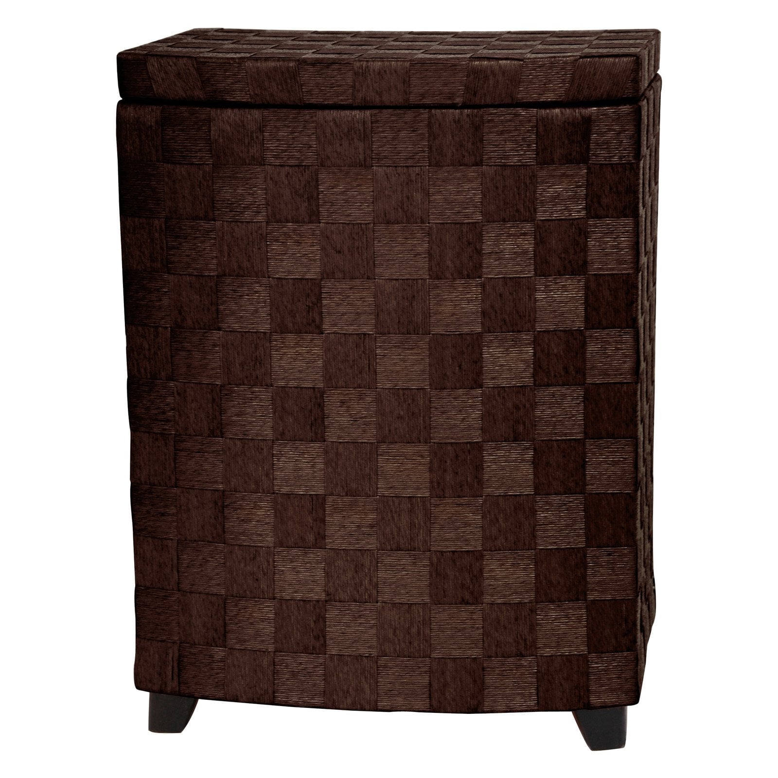 Oriental Furniture 27" Natural Fiber Laundry Hamper, Honey