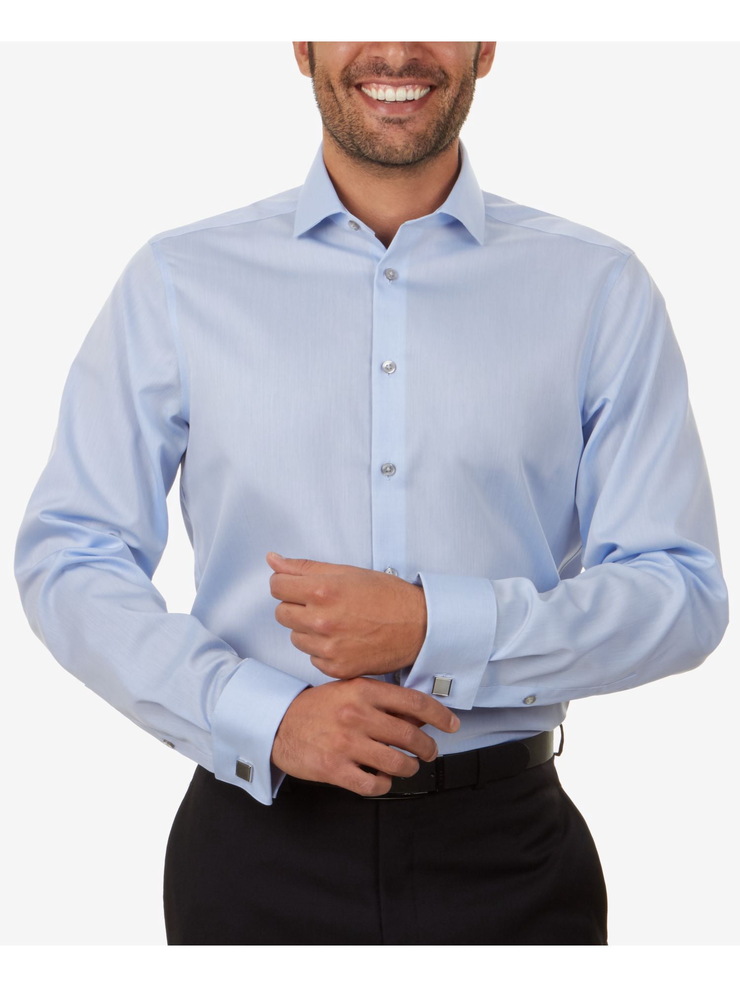 Blue Collared Slim Fit Dress Shirt 