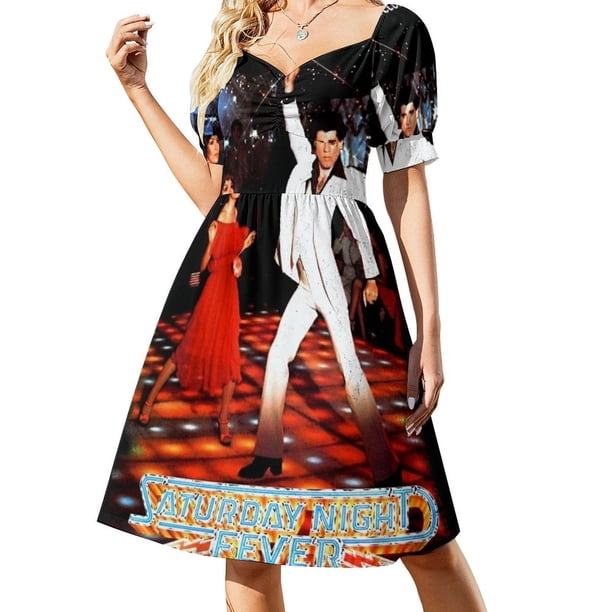 Vestido de manga corta Fiebre del sábado noche vestidos de noche de lujo 2025 Vestidos de baile Vestido mujer Vestidos de mujer Vestido de verano