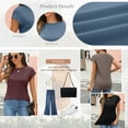 thumbnail image 6 of SUNBS Womens T Shirts Casual Loose Fit Cap Sleeve Tops Trendy Womens Clothes, Sizes S-2XL, 6 of 7