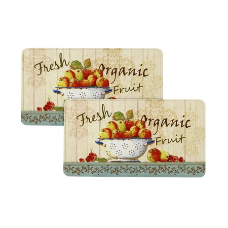 

Bibb Home Anti Fatigue Foam Oversized Kitchen Mat - 9 Designs - Fresh Fruit - (Pack of 1)