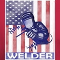 thumbnail image 3 of CafePress - American Flag Welder Design Welding Image T Shirt - Men's Classic Graphic Cotton T-Shirt, 3 of 4