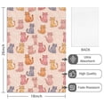 thumbnail image 2 of 2 Pcs Pastel Cat and Meow Pink Pattern Funny Kitchen Towels, Microfiber Dish Towels, Kitchen Tea Towels Set 18" X 26", 2 of 6