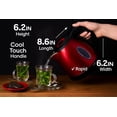 thumbnail image 7 of Moss & Stone 1500W 1.2L Electric Kettle, Red with Automatic Shut-Off, 7 of 7