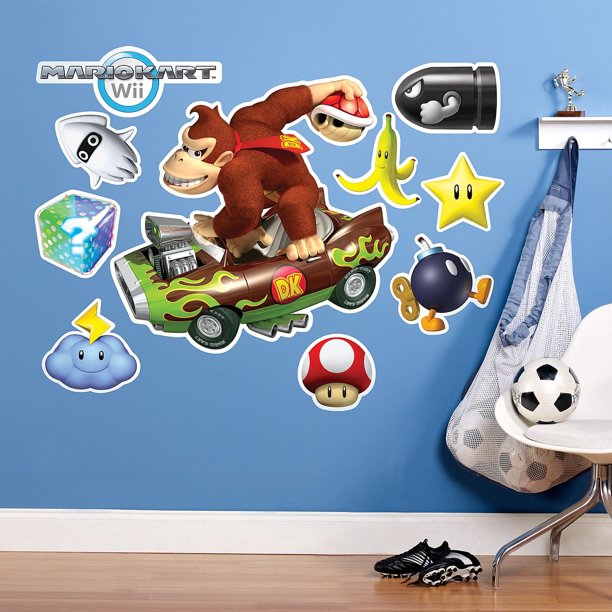 Mario Kart Wii Donkey Kong Giant Wall Decal