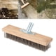 thumbnail image 1 of Cepillo para piso, escoba de empuje, cabezal de cepillo de fregado resistente para patios, cepillo de alambre de acero inoxidable para superficies de 30 centimetros, 1 of 8