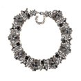 thumbnail image 2 of Gargantilla grande de lujo con diamantes de imitación de cristal 2023 para mujer - Gris pistola - Código de modelo 13874 Gris pistola, 2 of 5