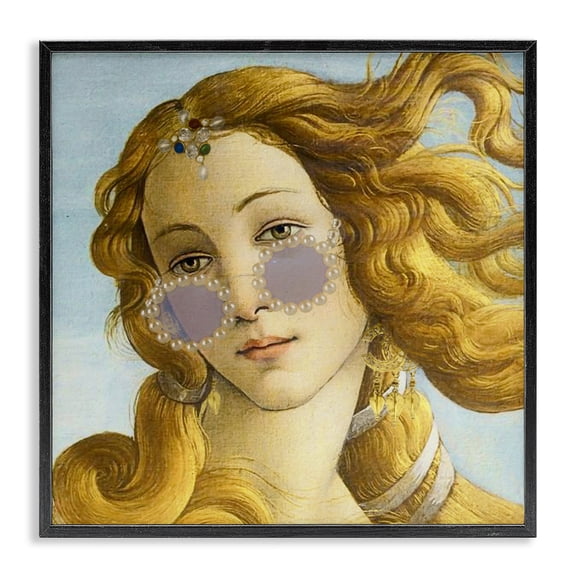 Stupell Industries Art Deco Modern Day Venus Shades Black Framed Giclee Art, 12 x 12, by Grotto Studios