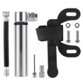 thumbnail image 1 of Bicycle Mini Pump - Fits Presta & Schrader - Lightweight Aluminum Alloy - Black Portable Inflator, 1 of 5