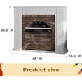 thumbnail image 6 of SOLACE FURNITURE 44" x 36.5" Floor Standing Electric Fireplace, 10000 BTU, 6 of 7
