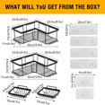 thumbnail image 6 of Dorme Shower Caddy 4 Pack,Adhesive Shower Organizer for Bathroom Storage&Home Decor&Kitchen,No Drilling,Large Capacity,Rustproof Stainless Steel Bathroom Organizer,Shower Shelves for Inside Shower, 6 of 8