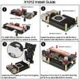 thumbnail image 3 of SSD Geekworm X1012 PCIe a M.2 HAT Key-M NVMe y protector POE para Raspberry Pi 5 de 2 GB/4 GB/8 GB/16 GB, compatible con SSD M.2 2230/2242/2260/2280, 3 of 8