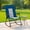 Blue, variant on Topcobe Outdoor Zero Gravity Folding Lounge Rocker, Comfortable, Blue