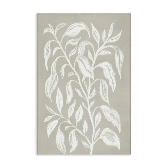Stupell Industries Chalk Sketch Botanicals Plants & Flowers Painting Wrapped Canvas Art Print Wall Art, 16 x 24
