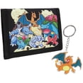 thumbnail image 1 of Set de cartera y llavero Pokémon para niños, cartera triple, 1 of 6