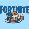 thumbnail image 2 of Men's Fortnite Meowscles Pancakes  Graphic Tee Light Blue X Large, 2 of 4
