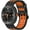 Black Orange, variant on MYKOMI Rugged Breathable Sport Band Compatible with Samsung Galaxy Watch 8 Classic 46mm Bands,Soft Silicone Waterproof Replacement Bands for Galaxy Watch 8 40mm 44mm Women Man Strap