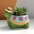 thumbnail image 2 of 2X Maceta de Tortuga para Macetas de Interior y Exterior, Macetas de Plantas Suculentas, Plantas, Exhibición de Escritorio, Macetas de Resina, Flores, 2 of 5