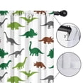thumbnail image 4 of Blackout Kids Curtains,White Dinosaurs Silhouette Pattern Childrens Insulated Curtains Set Of 2,Bedroom Essentials,Toddler Room Decor 42"x54", 4 of 5