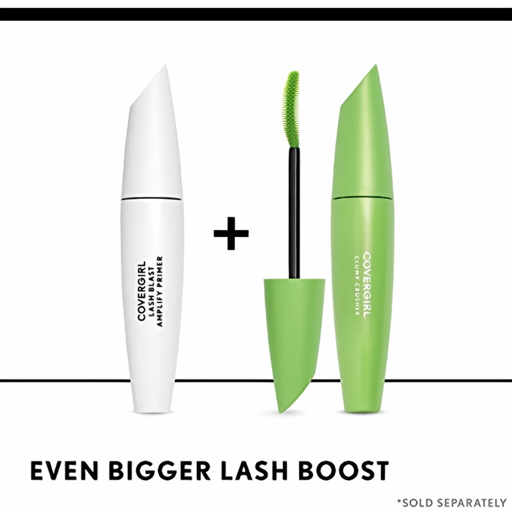 CoverGirl Clump Crusher Water Resistant Mascara 830-Black 0.44 oz (Pack of 4)