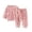 Pink, variant on lnmuld Two Piece Outfits Soft Flannel Pajama Set for Toddlers and Kids Cozy Long Sleeve Loungewear with Pants Winter Sleepwear Outfit for Boys and Girls Nightwear Solid Color Size:12-18 Months