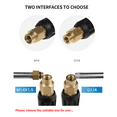 thumbnail image 3 of 2X Brass Fan-Shaped Snow Foam Nozzle Self-Priming Nozzle for High Pressure Washer Generator Car Cleaning Accessory M14, 3 of 8