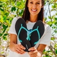 thumbnail image 2 of Okabashi Shoreline Slim Women's Flip Flops-Black/Gold-6, 2 of 9