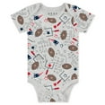thumbnail image 3 of Infant & Newborn WEAR by Erin Andrews New England Patriots Three-Piece Turn Me Around Bodysuits & Pant Set, 3 of 5