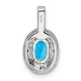 thumbnail image 3 of Sterling Silver Rhodium-plated Diam. & Blue Topaz Pendant QBPD10DEC, 3 of 4