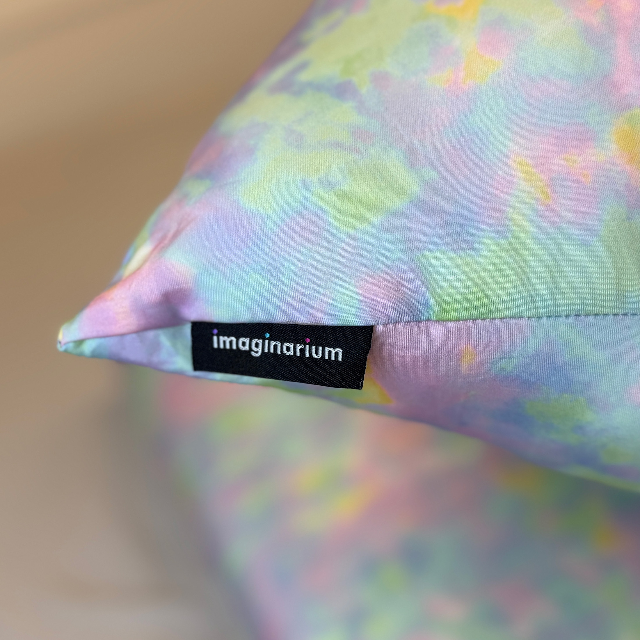 Imaginarium Memory Foam Fun Pillow with Fiber-Filled Body Topper and Cool-to-The-Touch Cover, Cotton Candy