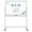 Silver Frame, variant on Rolling White Board on Wheels 48x32 inch Double Side Magnetic Dry Erase Board with Stand, Aluminum Frame Easel Mobile Standing Whiteboard for Office, Classroom & Home