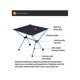 thumbnail image 4 of Mesa plegable para exteriores, escritorio portátil para acampar, ultraligero, para playa, senderismo, escalada, aluminio, negro, 4 of 5