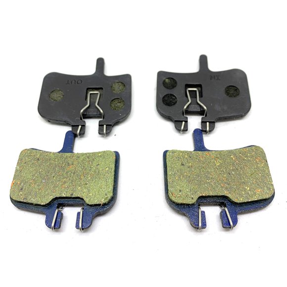 2 Paires de Plaquettes de Frein en Résine Organique pour Hayes HFX-9, Mag, HMX-1, Promax, HFX, Impérial DX04 Hydraulique, G2. la Pièce de Rechange pour Freins OEM pour Haute Puissance de Freinage et Arrêts Silencieux.