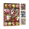 thumbnail image 2 of Kit de adornos navideños, bonitos adornos decorativos colgantes, bolas de Navidad, estrellas, bastones de caramelo, regalo, 2 of 5