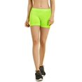 thumbnail image 4 of Gilbins 2 Pack Women's Seamless Stretch Yoga Exercise Shorts Lime, 4 of 5