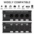 thumbnail image 3 of 2 Pair 4 Channel XLR/ Audio RJ45 Cat5/Cat6 Ethernet Extender XLR Extender Transceiver for Live Stage, 3 of 6
