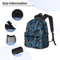thumbnail image 3 of Fotbe Blue Leaves A Mochila Ligera Casual para Laptop para Hombres y Mujeres, Mochila Impermeable de Uso Diario, Mochila para Universidad, 3 of 6