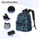 thumbnail image 3 of Easygdp Blue Leaves A Mochila Casual para Portátil, Mochila para Escuela, Viajes, Negocios, 3 of 6