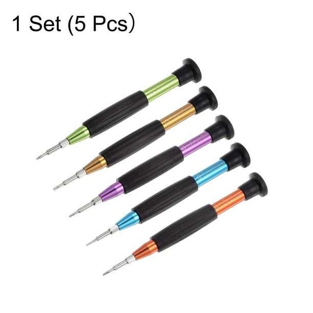 Uxcell Precision Screwdriver Set Slotted Phillips Star Torx Swivel Lid Screw Driver Aluminum Handle