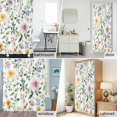 thumbnail image 6 of Watercolor Flower Fabric Shower Curtain Spring Flower Washable Shower Curtains for Bathroom, Waterproof Bath Curtain with Hooks Home Decor 72x72in, 6 of 8