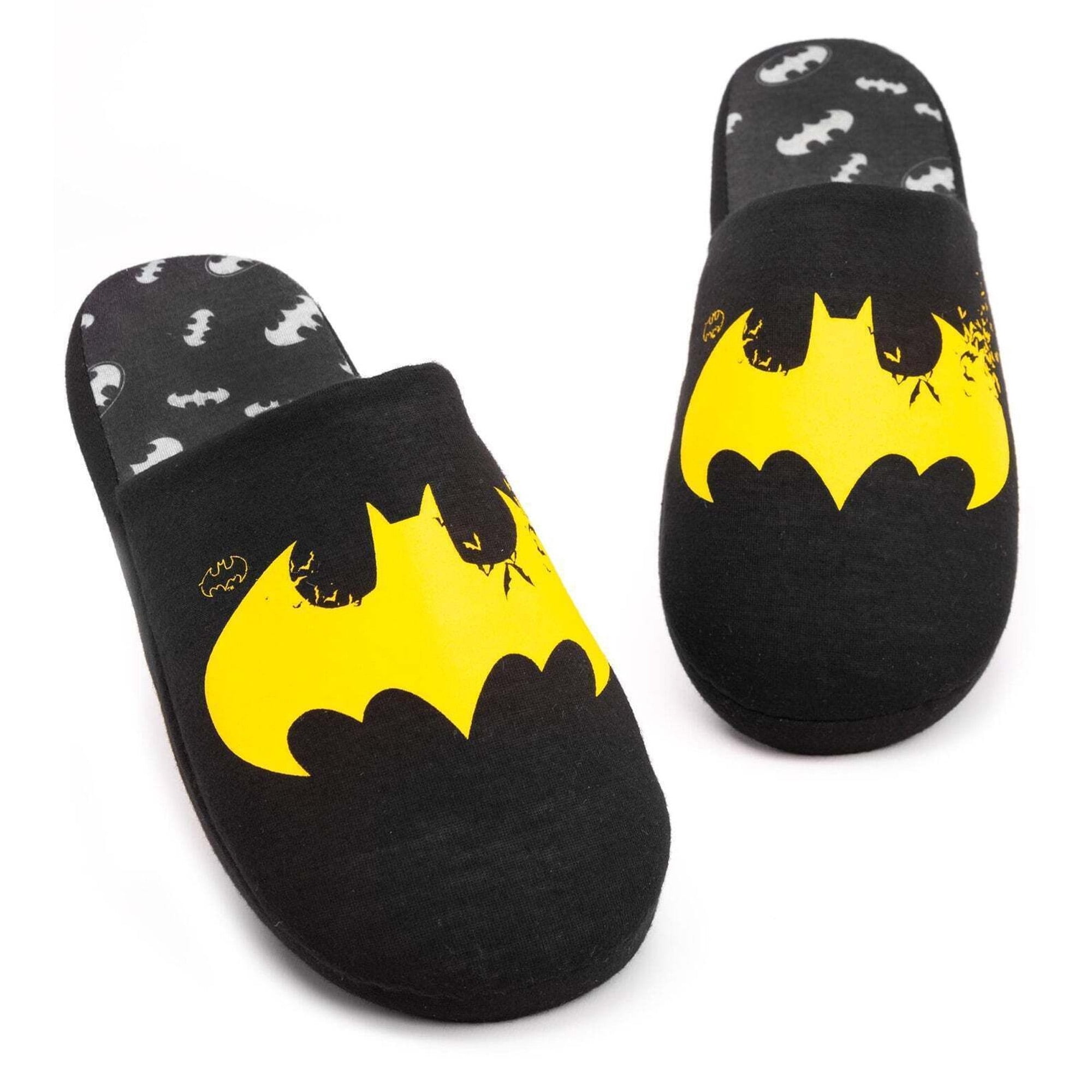 Batman Mens Distressed Logo Slippers Walmart