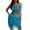 Blue, variant on 2 Piece Skirt Sets for Women Belly Dance Performance Jazz Sleeveless Solid Tassel Top Skirt Suit Summer Sets Women 2 Piece Outfits Red L