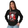 thumbnail image 5 of Kanji Style Betty Boop Major Sass Women's Long Sleeve T Shirt Brisco Brands M, 5 of 6