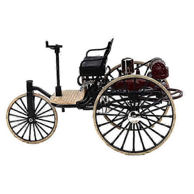 Classic 1:12 Scale Alloy Car Model Tricycle - Office Desktop Accessories