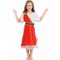 thumbnail image 7 of Girls Dress Roman Greek Costume With Headband Toddler Kids Boys Halloween Dress Toga God Outfi Birthday Party Wedding Dresses,Size 11-12 Years, 7 of 7